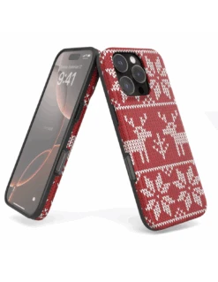 DesignFlex PRO® - Custodia In TPU Opaco + Supporto MagSafe® Per IPhone 16 Pro - Natale -Cover Style Negozio designflex pro custodia in tpu opaco supporto magsafe per iphone 16 pro natale 3