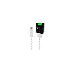 Dexim Visible Green Cavo USB - Bianco - Luce Verde -Cover Style Negozio dexim visible green cavo usb bianco luce verde 3