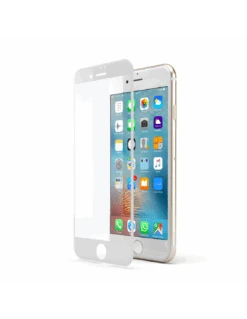 HyperGlass 3D 0.3 - Pellicola TOTALE In Vetro Temperato Qualità A+ Per IPhone 6/6S (4.7") - Bianco