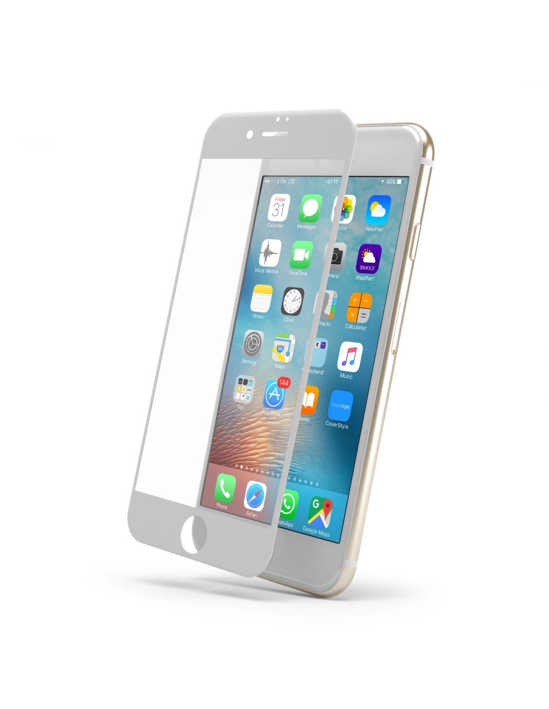 HyperGlass 3D 0.3 - Pellicola TOTALE In Vetro Temperato Qualità A+ Per IPhone 7/8 (4.7") - Bianco 2 HyperGlass 3D 0.3 - Pellicola TOTALE In Vetro Temperato Qualità A+ Per IPhone 7/8 (4.7") - Bianco - immagine 2