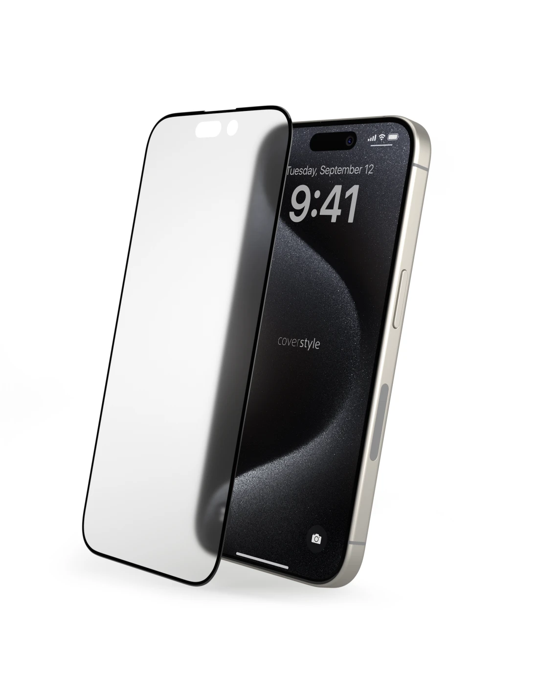 HyperGlass 3D MAT® - Pellicola OPACA In Vetro Temperato 3D Per IPhone 15 Pro - Nero 2 HyperGlass 3D MAT® - Pellicola OPACA In Vetro Temperato 3D Per IPhone 15 Pro - Nero - immagine 2