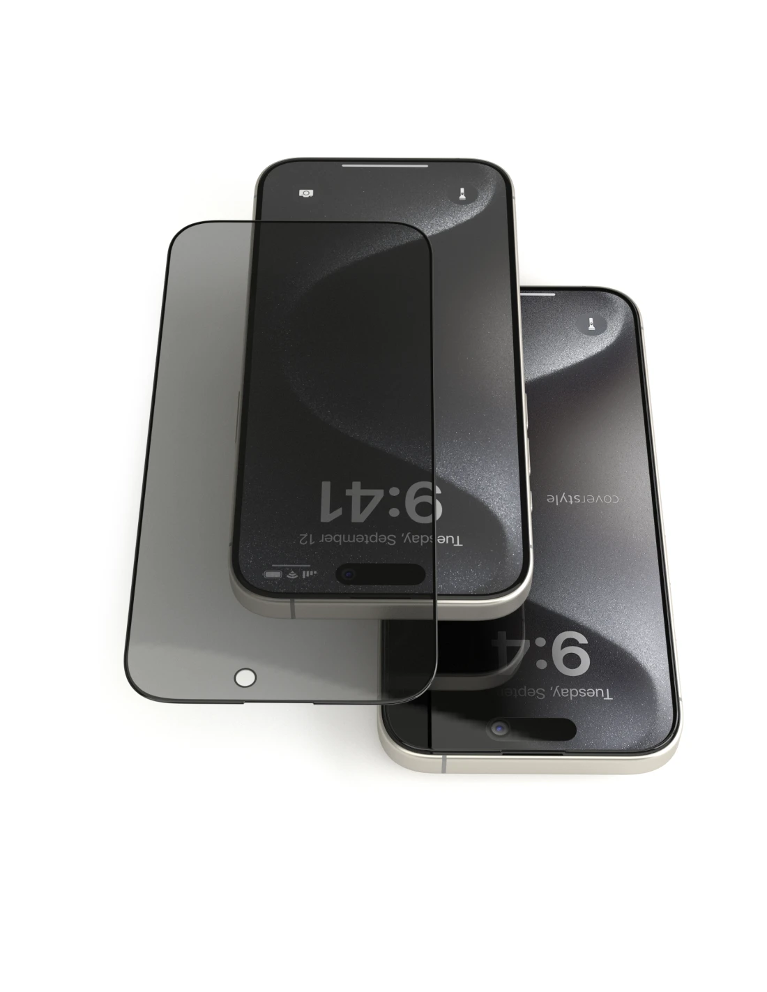 HyperGlass 3D PRIVACY® - Pellicola In Vetro Temperato 3D Per IPhone 15 Pro - Privacy 3 HyperGlass 3D PRIVACY® - Pellicola In Vetro Temperato 3D Per IPhone 15 Pro - Privacy - immagine 3