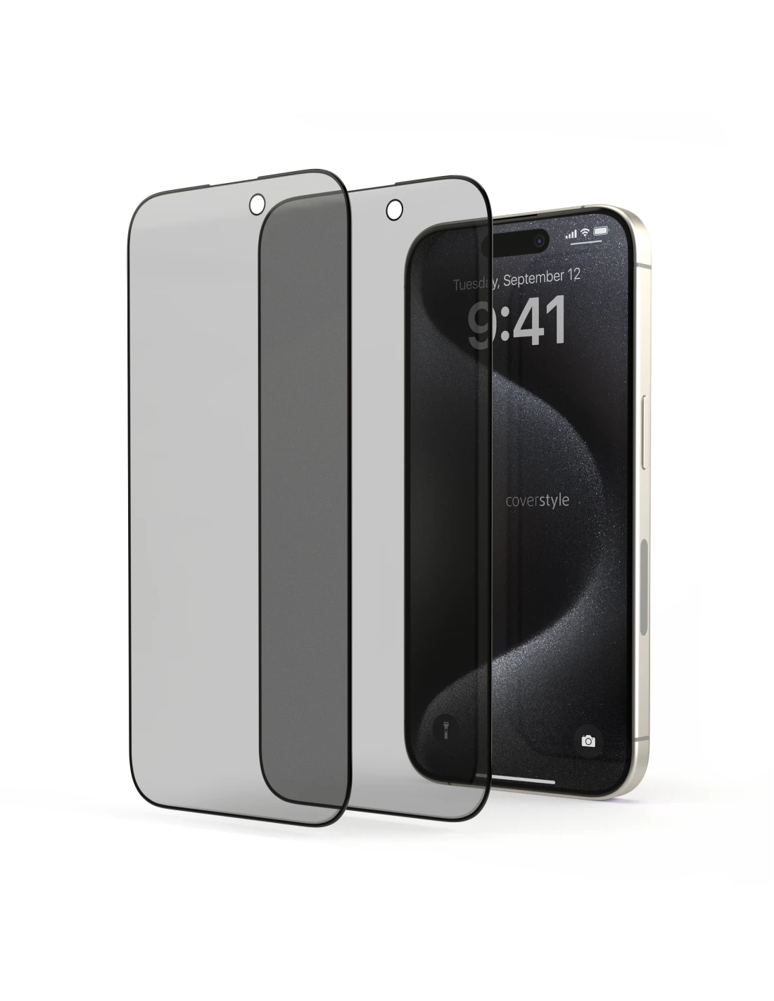 HyperGlass 3D PRIVACY® - Pellicola In Vetro Temperato 3D Per IPhone 15 Pro - Privacy 1 HyperGlass 3D PRIVACY® - Pellicola In Vetro Temperato 3D Per IPhone 15 Pro - Privacy