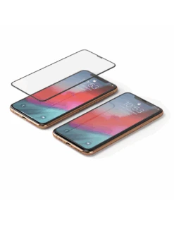 HyperGlass 3D PRO 0.3 - Pellicola TOTALE Anti-Polvere In Vetro Temperato Qualità A+ Per IPhone X / XS - Nero -Cover Style Negozio hyperglass 3d pro 03 pellicola totale anti polvere in vetro temperato qualita a per iphone x nero 2