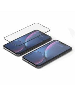 HyperGlass 3D PRO 0.3 - Pellicola TOTALE Anti-Polvere In Vetro Temperato Qualità A+ Per IPhone XR - Nero -Cover Style Negozio hyperglass 3d pro 03 pellicola totale anti polvere in vetro temperato qualita a per iphone xr nero 3