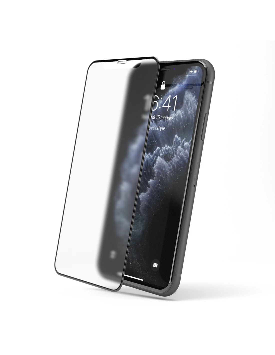 HyperGlass 3D PRO® - Pellicola OPACA In Vetro Temperato 3D Per IPhone XR - Nero 2 HyperGlass 3D PRO® - Pellicola OPACA In Vetro Temperato 3D Per IPhone XR - Nero - immagine 2