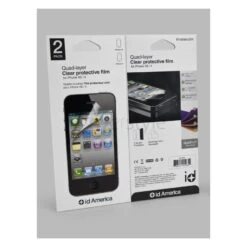 Id America - 2x Pellicola Lucida Alta Qualità Per IPhone 4/4S -Cover Style Negozio id america 2x pellicola lucida f r alta qualita per iphone 4 4s 2