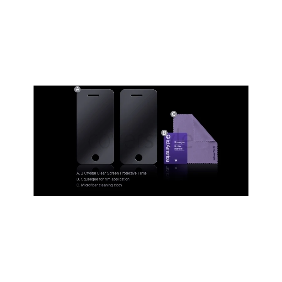 Id America - 2x Pellicola Opaca Anti-Riflesso Alta Qualità Per IPhone 4/4S 2 Id America - 2x Pellicola Opaca Anti-Riflesso Alta Qualità Per IPhone 4/4S - immagine 2