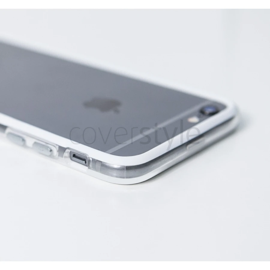 Id America - Band Bumper Per IPhone 6 (4.7") - Bianco E Trasparente 3 Id America - Band Bumper Per IPhone 6 (4.7") - Bianco E Trasparente - immagine 3