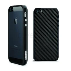 Id America - Bumper Cushi Band + Skin Carbonio Per IPhone 5 - Nero