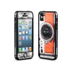 Id America - Bumper + Cushi Plus Camera Per IPhone 5/5S - Arancione