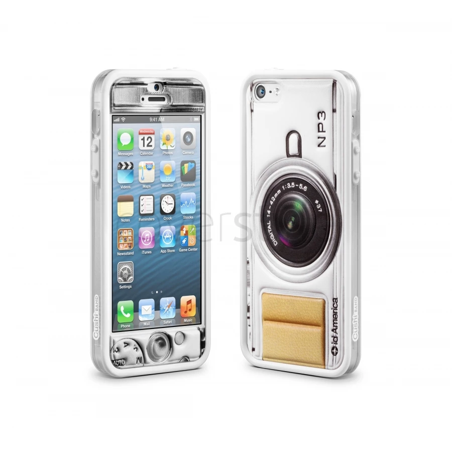Id America - Bumper + Cushi Plus Camera Per IPhone 5/5S - Bianco 1 Id America - Bumper + Cushi Plus Camera Per IPhone 5/5S - Bianco