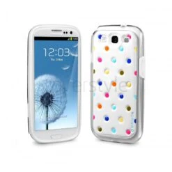Id America - Bumper + Cushi Plus Dot Per Galaxy S3 - Bianco