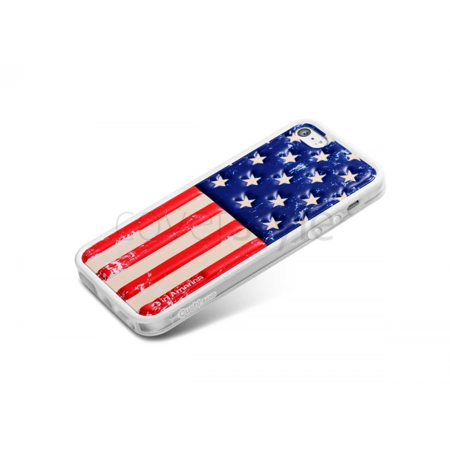 Id America - Bumper + Cushi Plus Flag Per IPhone 5/5S - USA 2 Id America - Bumper + Cushi Plus Flag Per IPhone 5/5S - USA - immagine 2