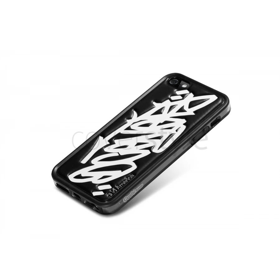 Id America - Bumper + Cushi Plus Graffiti Per IPhone 5/5S - Nero 2 Id America - Bumper + Cushi Plus Graffiti Per IPhone 5/5S - Nero - immagine 2