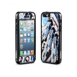 Id America - Bumper + Cushi Plus Robotics Per IPhone 5/5S - Bianco