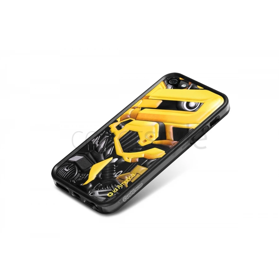 Id America - Bumper + Cushi Plus Robotics Per IPhone 5/5S - Giallo 2 Id America - Bumper + Cushi Plus Robotics Per IPhone 5/5S - Giallo - immagine 2