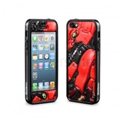 Id America - Bumper + Cushi Plus Robotics Per IPhone 5/5S - Rosso