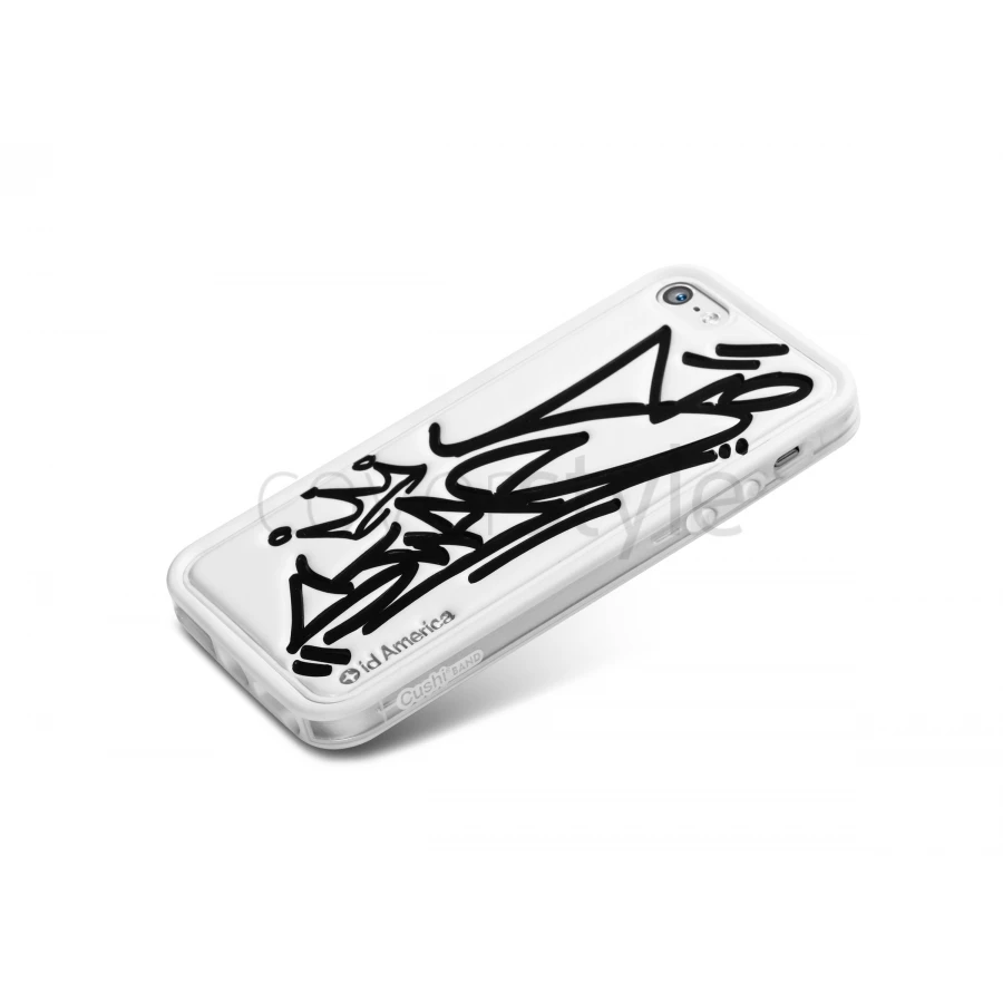 Id America - Cushi Plus Graffiti Per IPhone 5/5S - Bianco 2 Id America - Cushi Plus Graffiti Per IPhone 5/5S - Bianco - immagine 2