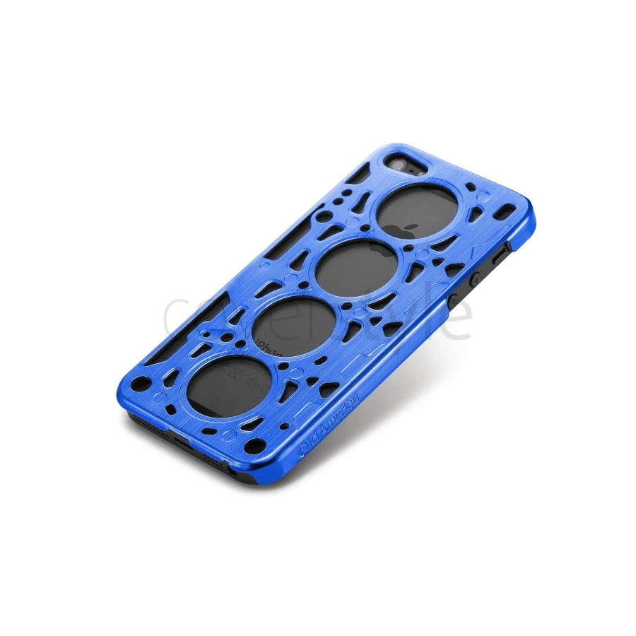 Id America - Custodia Gasket V8 In Alluminio Per IPhone 5/5S - Rally Blue 2 Id America - Custodia Gasket V8 In Alluminio Per IPhone 5/5S - Rally Blue - immagine 2