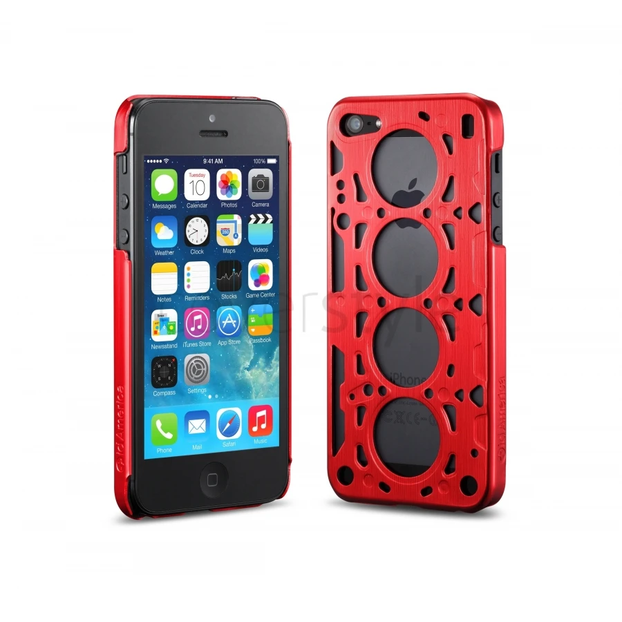 Id America - Custodia Gasket V8 In Alluminio Per IPhone 5/5S - Red 1 Id America - Custodia Gasket V8 In Alluminio Per IPhone 5/5S - Red