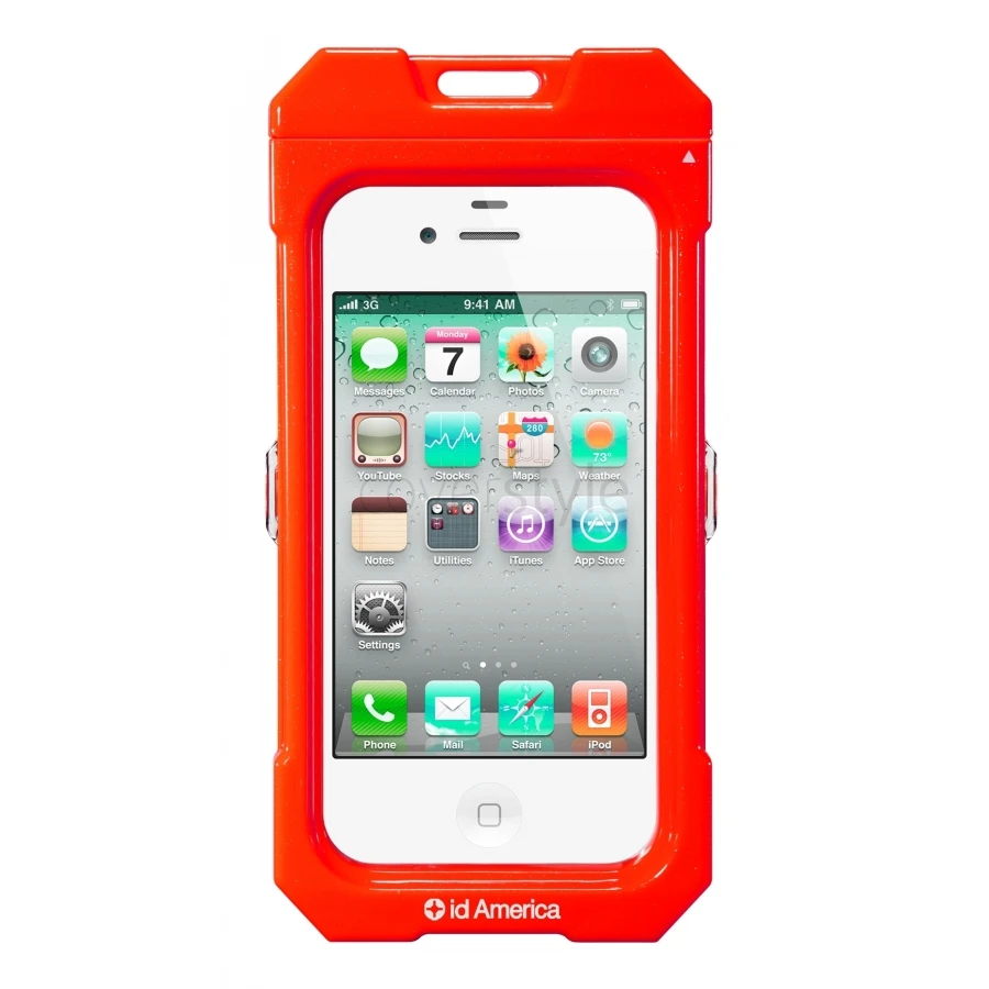 Id America - Custodia Impermeabile Per IPhone 4/4S - Rosso 1 Id America - Custodia Impermeabile Per IPhone 4/4S - Rosso