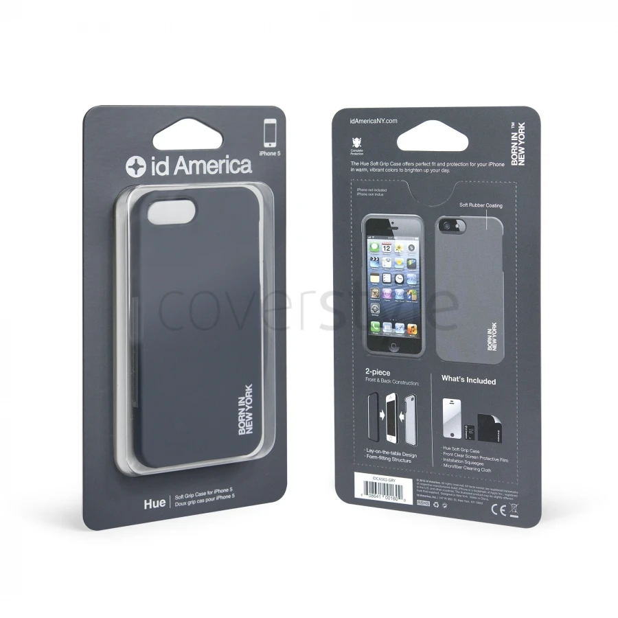 Id America - Custodia Integrale HUE Per IPhone 5/5S - Grigio 3 Id America - Custodia Integrale HUE Per IPhone 5/5S - Grigio - immagine 3