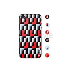 Id America - Skin Cushi Art Deco Per IPhone 4/4S - Classic Red