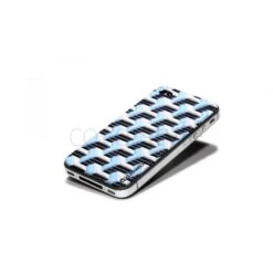 Id America - Skin Cushi Art Deco Per IPhone 4/4S - Modern Blue -Cover Style Negozio id america skin cushi art deco per iphone 4 4s modern blue 2
