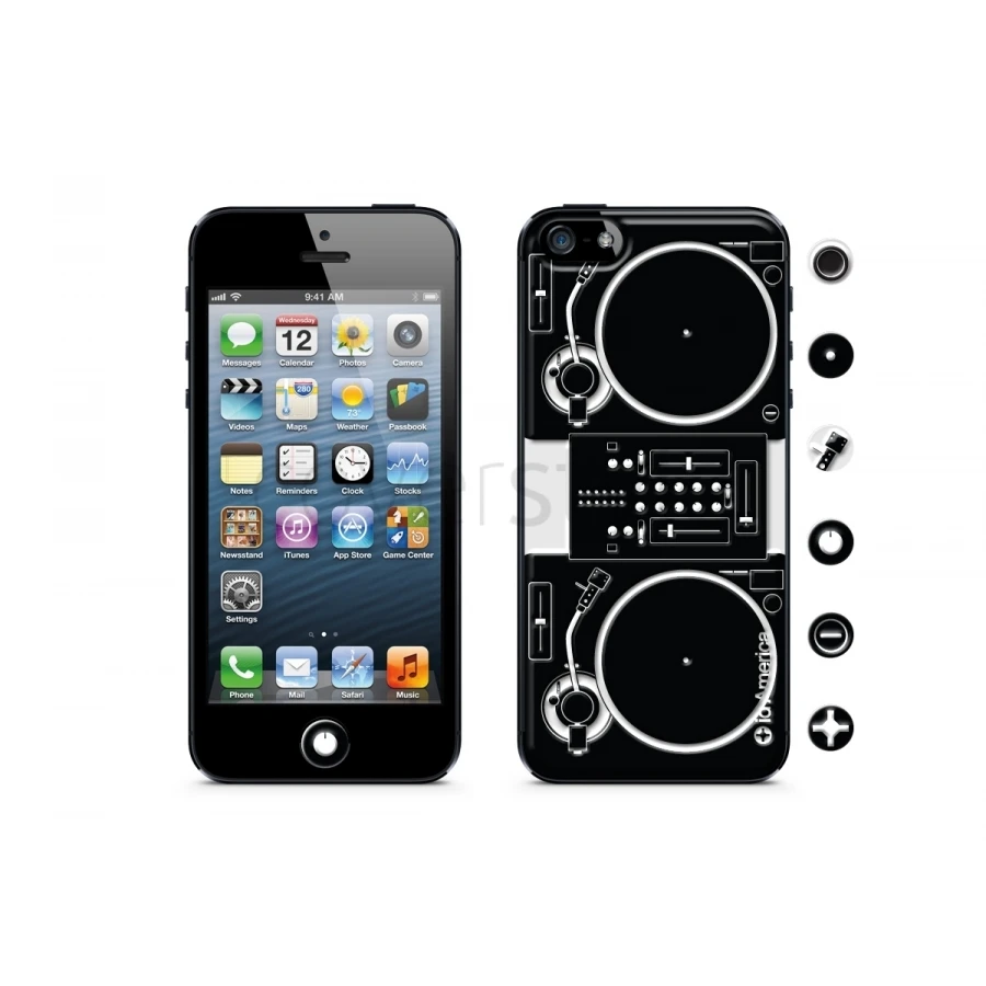 Id America - Skin Cushi DJ Per IPhone 5/5S - Turntable 1 Id America - Skin Cushi DJ Per IPhone 5/5S - Turntable