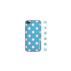 Id America - Skin Cushi Dot Per IPhone 4/4S - Aqua Blue