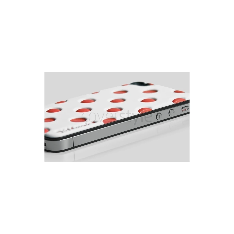 Id America - Skin Cushi Dot Per IPhone 4/4S - Sunkist White 2 Id America - Skin Cushi Dot Per IPhone 4/4S - Sunkist White - immagine 2