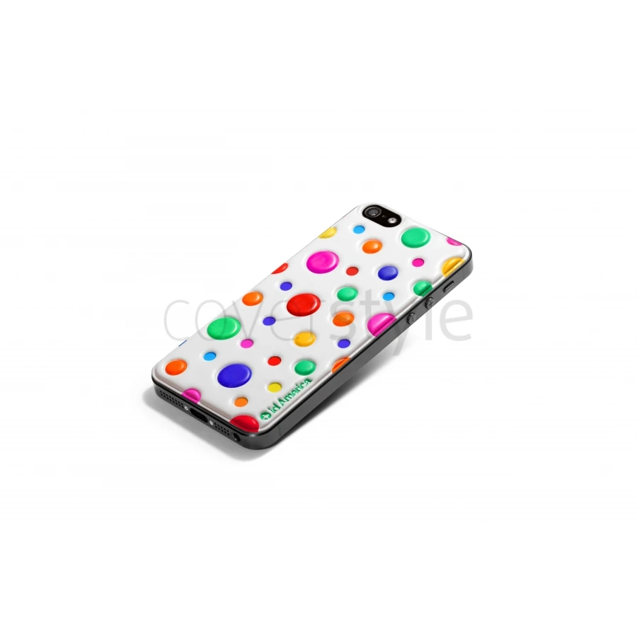 Id America - Skin Cushi Dot Per IPhone 5/5S - Multiple White 2 Id America - Skin Cushi Dot Per IPhone 5/5S - Multiple White - immagine 2