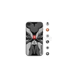 Id America - Skin Cushi Robotics Per IPhone 4/4S - Black