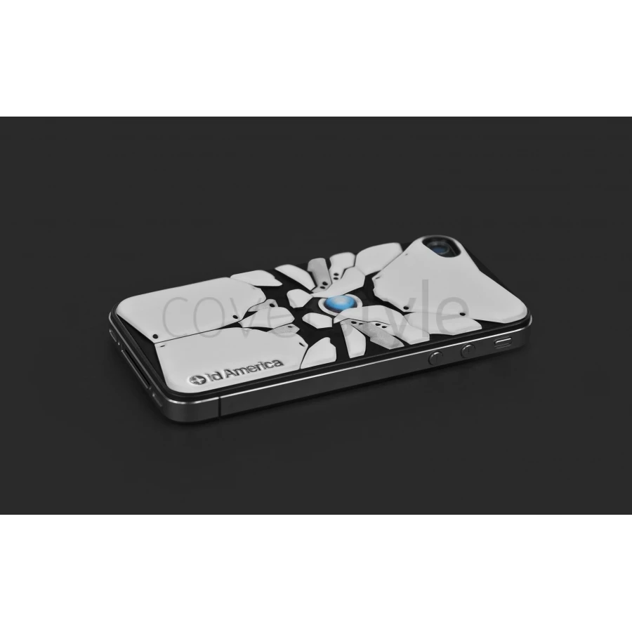 Id America - Skin Cushi Robotics Per IPhone 4/4S - White 2 Id America - Skin Cushi Robotics Per IPhone 4/4S - White - immagine 2