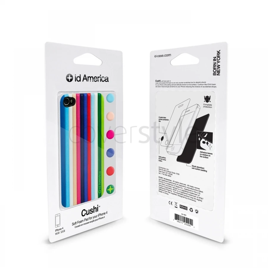Id America - Skin Cushi Robotics Per IPhone 4/4S - White 4 Id America - Skin Cushi Robotics Per IPhone 4/4S - White - immagine 4