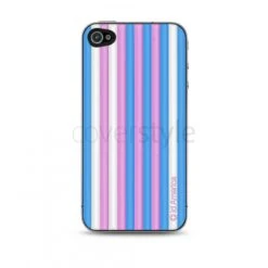 Id America - Skin Cushi Stripe Per IPhone 4/4S - Candy Blue 6 Id America - Skin Cushi Stripe Per IPhone 4/4S - Candy Blue -Cover Style Negozio id america skin cushi stripe per iphone 4 4s candy blue 2