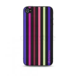 Id America - Skin Cushi Stripe Per IPhone 4/4S - Jazz Purple 6 Id America - Skin Cushi Stripe Per IPhone 4/4S - Jazz Purple -Cover Style Negozio id america skin cushi stripe per iphone 4 4s jazz purple 2