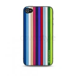 Id America - Skin Cushi Stripe Per IPhone 4/4S - Multiplex -Cover Style Negozio id america skin cushi stripe per iphone 4 4s multiplex 2