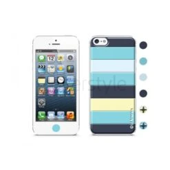 Id America - Skin Cushi Stripe Per IPhone 5/5S - Blu