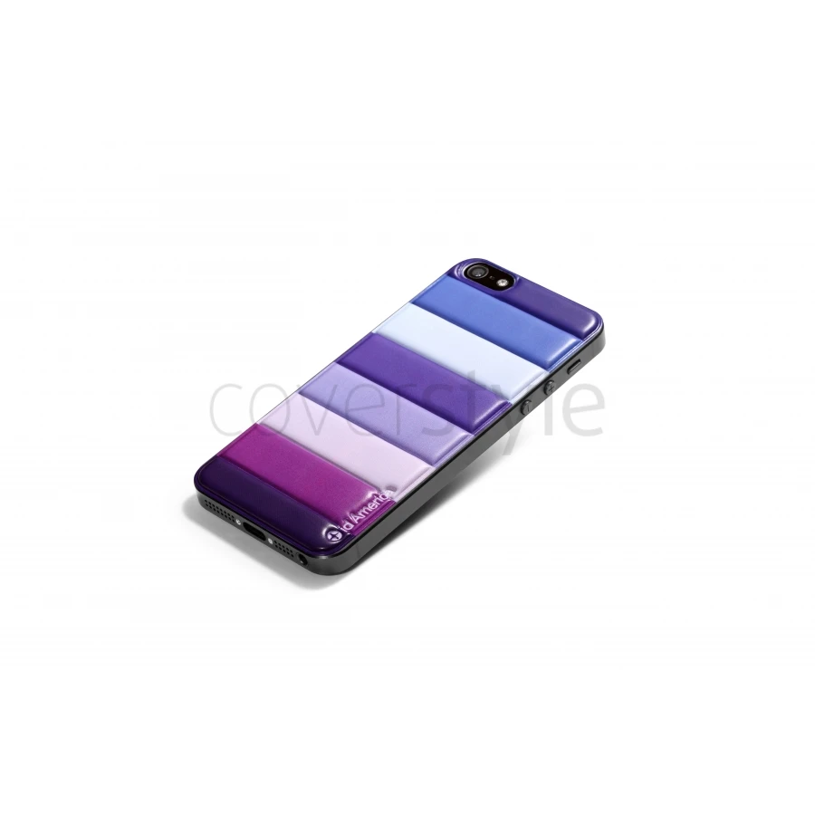 Id America - Skin Cushi Stripe Per IPhone 5/5S - Viola 2 Id America - Skin Cushi Stripe Per IPhone 5/5S - Viola - immagine 2