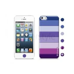 Id America - Skin Cushi Stripe Per IPhone 5/5S - Viola