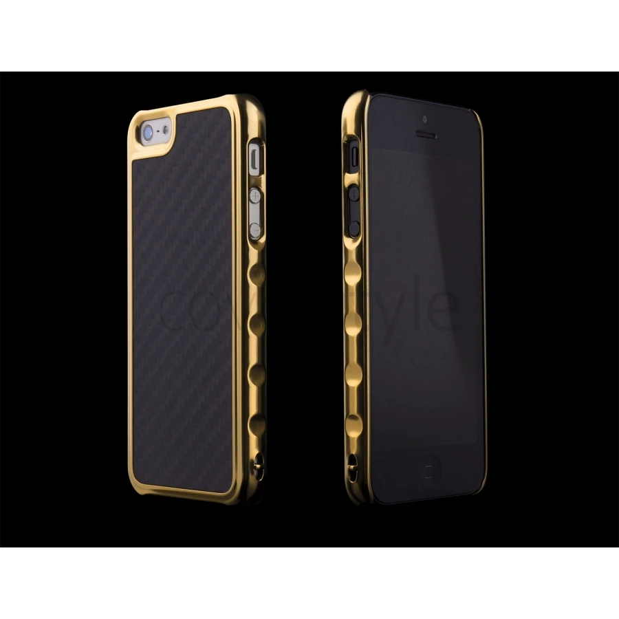 ION Factory - Custodia Predator Carbonio Per IPhone 5/5S - Oro 1 ION Factory - Custodia Predator Carbonio Per IPhone 5/5S - Oro
