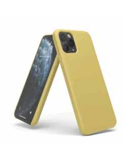 LiquidSoft® - Cover In Silicone Soft-Touch + Microfibra Per IPhone 11 (6.1") - Giallo -Cover Style Negozio liquidsoft cover in silicone soft touch microfibra per iphone 11 61 giallo 2