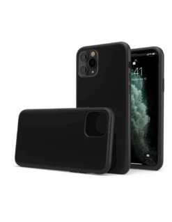 LiquidSoft® - Cover In Silicone Soft-Touch + Microfibra Per IPhone 11 (6.1") - Nero