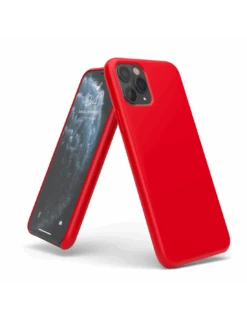 LiquidSoft® - Cover In Silicone Soft-Touch + Microfibra Per IPhone 11 (6.1") - Rosso -Cover Style Negozio liquidsoft cover in silicone soft touch microfibra per iphone 11 61 rosso 2