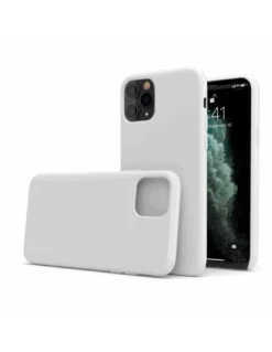 LiquidSoft® - Cover In Silicone Soft-Touch + Microfibra Per IPhone 11 Pro - Bianco