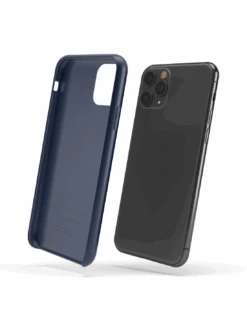 LiquidSoft® - Cover In Silicone Soft-Touch + Microfibra Per IPhone 11 Pro - Blu Notte -Cover Style Negozio liquidsoft cover in silicone soft touch microfibra per iphone 11 pro blu notte 2