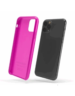 LiquidSoft® - Cover In Silicone Soft-Touch + Microfibra Per IPhone 11 Pro Max (6.5") - Fucsia -Cover Style Negozio liquidsoft cover in silicone soft touch microfibra per iphone 11 pro max 65 fucsia 2