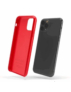 LiquidSoft® - Cover In Silicone Soft-Touch + Microfibra Per IPhone 11 Pro Max (6.5") - Rosso -Cover Style Negozio liquidsoft cover in silicone soft touch microfibra per iphone 11 pro max 65 rosso 2